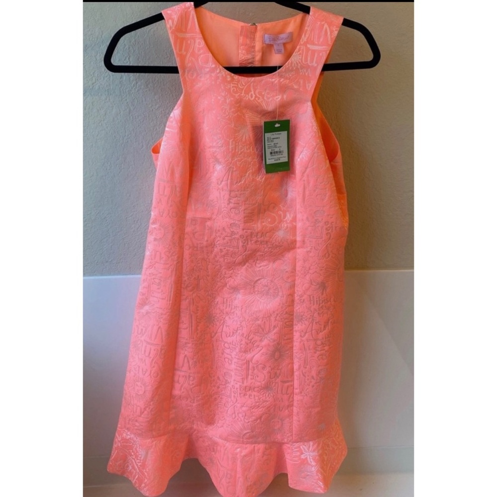 NWT Lilly Pulitzer Coral Shift Dress Size 8